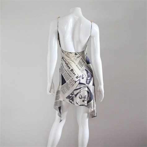 christian dior newspaper dress price|newsprint dress.